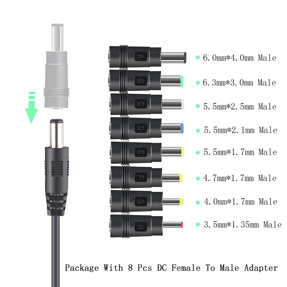 USB to DC Power Cable 5V To 12V Boost Converter 8 Adapters USB to DC Jack Charging Cable for Wifi Router Mini Fan Speaker