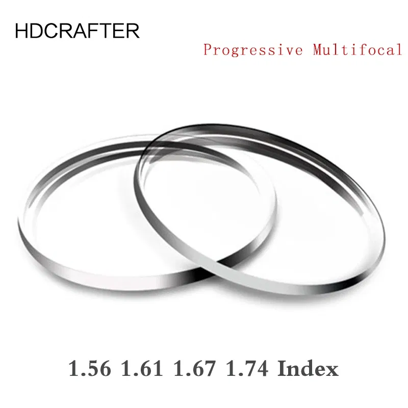 Lens Index: 1.67 - 2 PCs 1.56 1.61 1.67 1.74 Progressive Multifocal Prescription Glasses Lenses Myopia Reading Optical Bifocal Prism Aspheric Lens