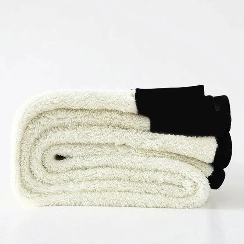 Color: Gold, Size: L - Thermal Leggings Women Winter Warm High Waist Simplicity Warm Pants Fashion Black Elasticity Autumn Velvet Comfortable Leggins