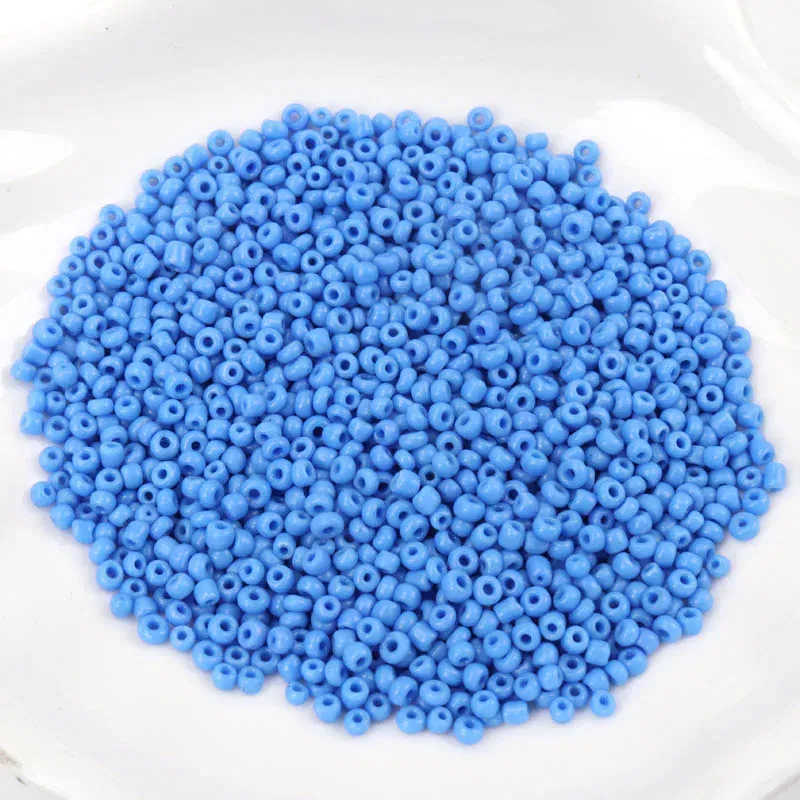 Color: WHITE, Item Diameter: 2mm - 150-1000pcs 2/3/4mm Charm Czech Glass Seed Beads DIY Bracelet Necklace Beads For Jewelry Making DIY Earring Necklace