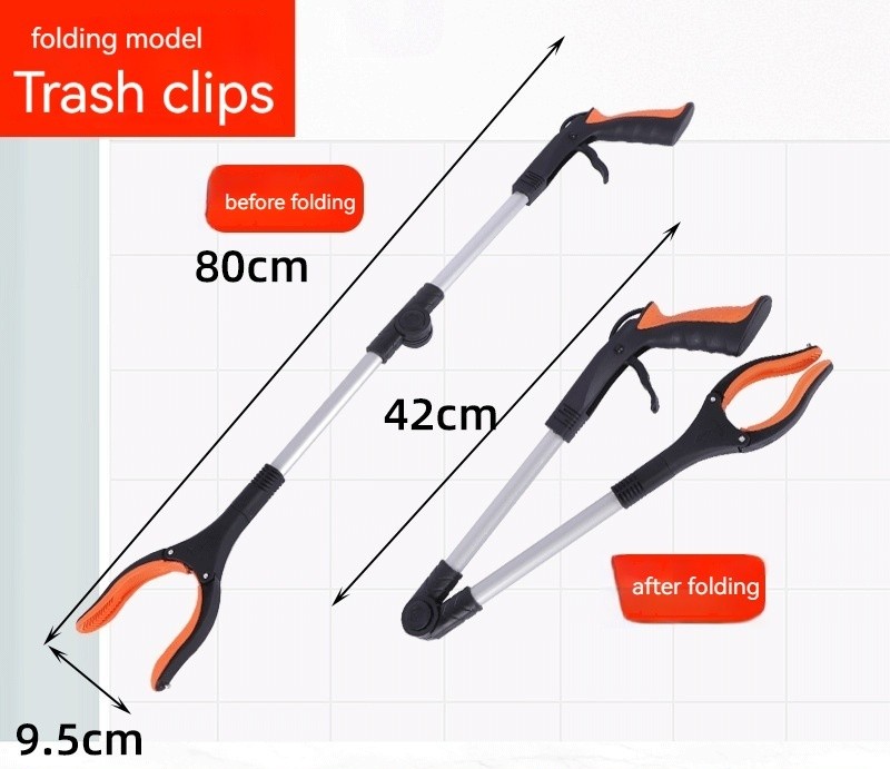 Foldable Grabber With 360° Swivel Clip