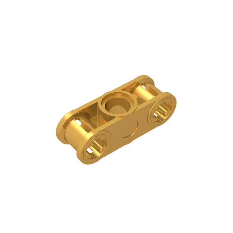 Color: WHITE - MOC PARTS GDS-935 Technical, Axle and Pin Connector Perpendicular 3L with Center Pin Hole compatible with lego 32184