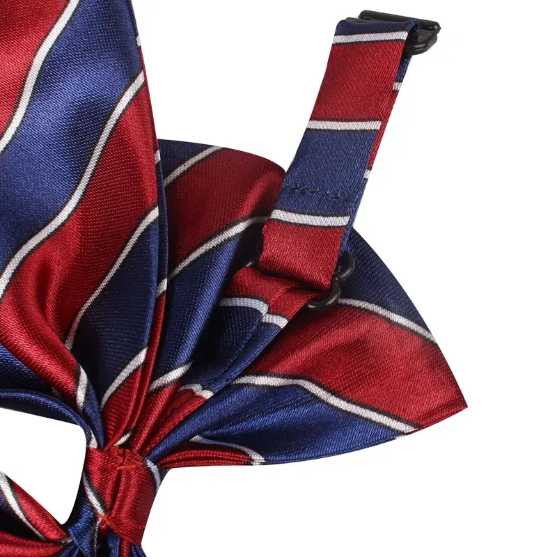 Color: Yellow - Striped Ladies Bowtie Classic Shirts Bow Tie For Women Business Wedding Bowknot Plaid Bow Ties Butterfly Girls Suits Bowties