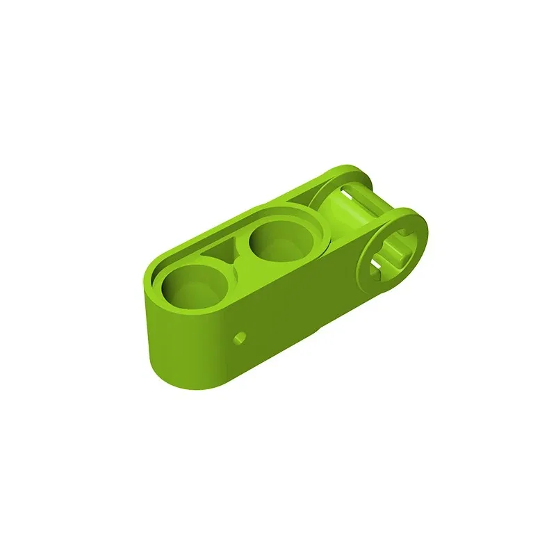 Color: light green - Gobricks GDS-936 Technical, Axle and Pin Connector Perpendicular 3L with 2 Pin Holes compatible with lego 42003 Assembles