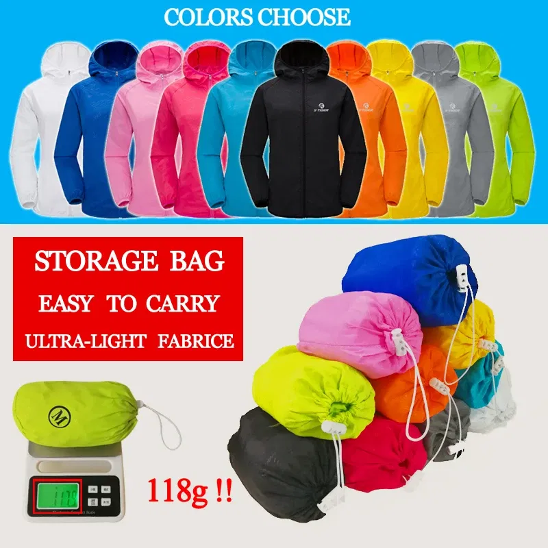 Color: Black, Size: XXL - X-TIGER 4 Colors MTB Cycling Jersey MultiFunction Jacket Waterproof Windproof TPU Raincoat Bicycle Sun protection clothing