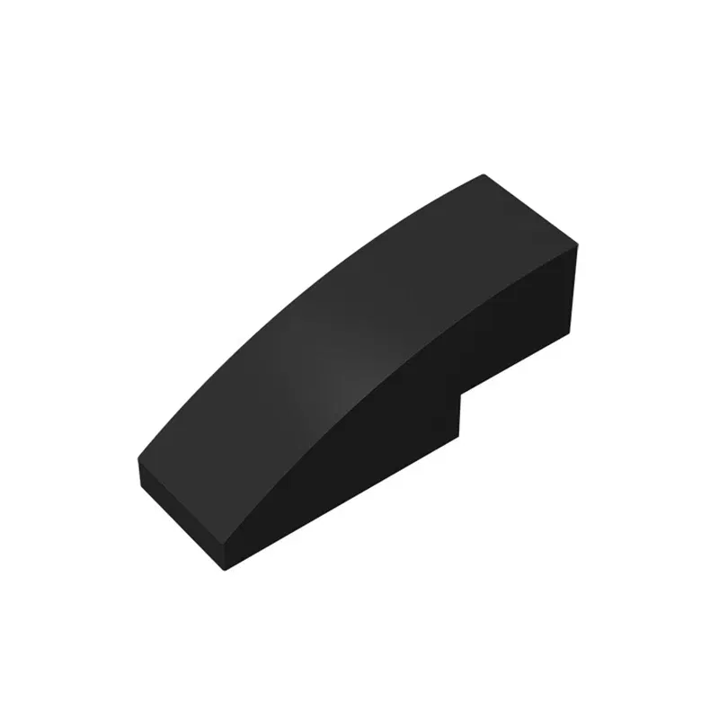 Color: Dark Green - Gobricks 10PCS Assembles 50950 3x1 curved oblique brick Building Blocks Bricks Bulk Model City Classic Toy Boys Girls Kids Gift