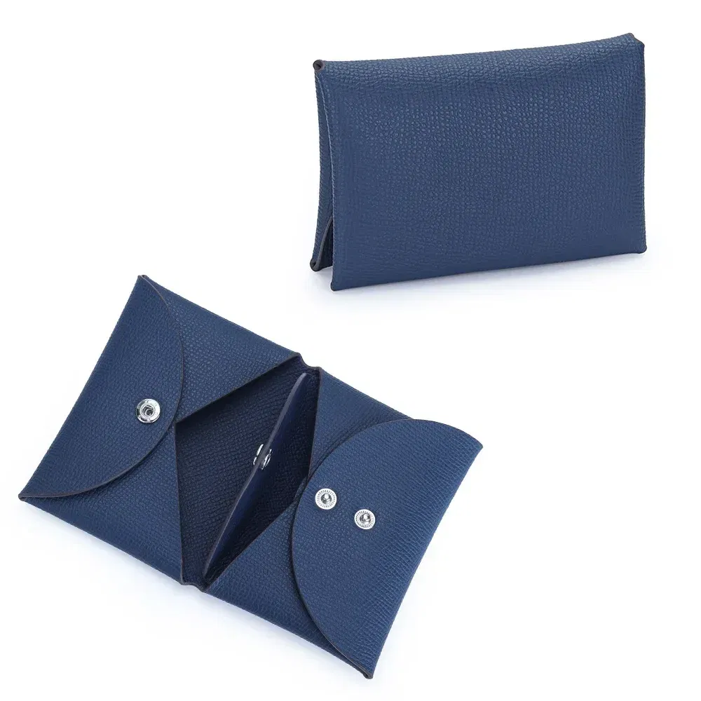 Color: black - Genuine Leather Coin Pouch Change Holder Mini Snap Pocket Wallet for Men Women Luxury Designer Credit Card Holder Coin Purses