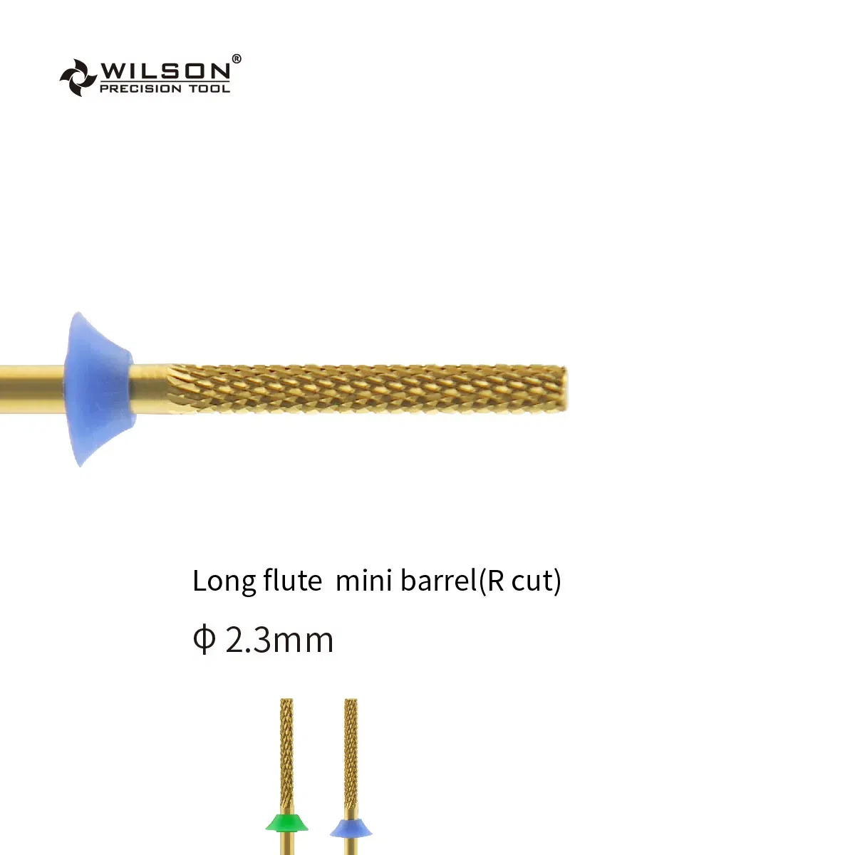 Color: Light Yellow, Ships From: CHINA - WILSON Long Flute 2.3mm Mini Barrel - R Rut -Tools Nails Cutters for manicure Drill Bits nails accessories remove hard gel