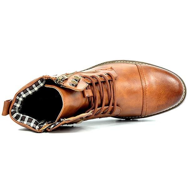 Men's Metal Double Zip Rider Boots