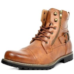 Men's Metal Double Zip Rider Boots