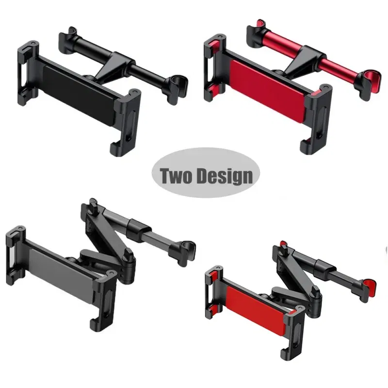 Color: Red - Car Holder For 4.7-13 in Tablet & Phone Holder Back Seat Headrest Mounting Holder Accessories  iPad Pro 12.9''
