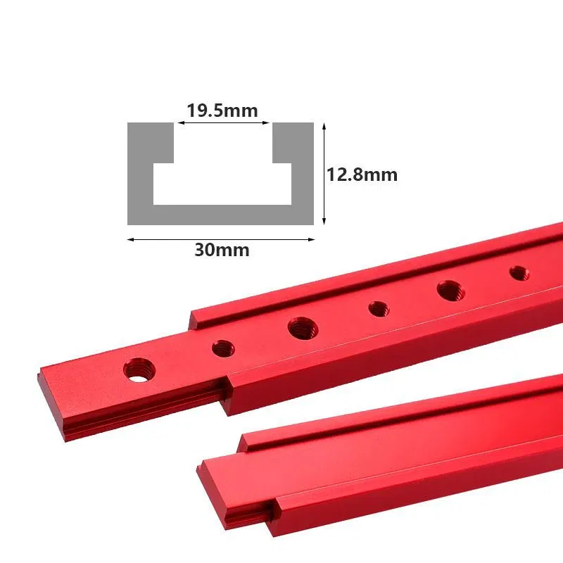 Color: Green, Number of Pieces: 19pcs, Ships From: CHINA - Table Saw Miter Bar Slider Gauge Rod T Slot Miter Track M6/M8T Screw Fixture Slot Aluminum Alloy for DIY Woodworking Router