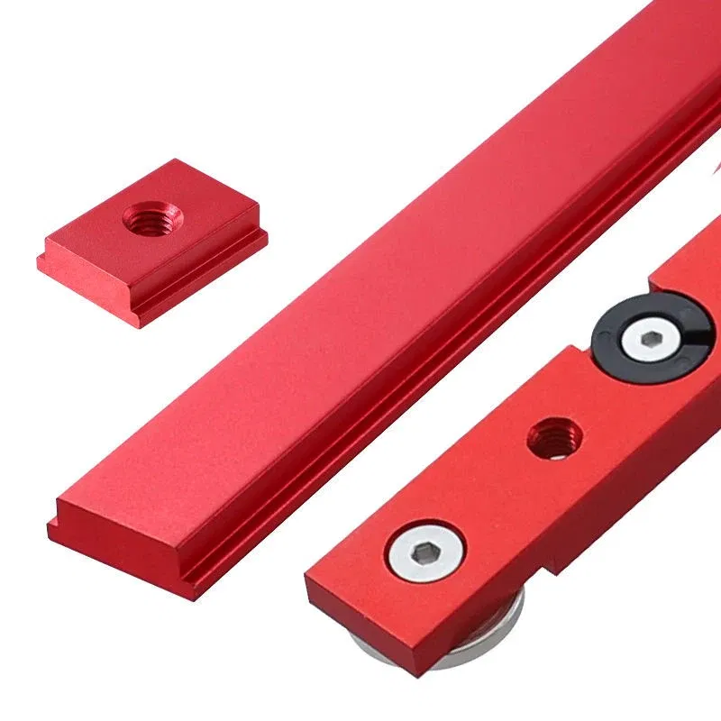 Color: Green, Number of Pieces: 19pcs, Ships From: CHINA - Table Saw Miter Bar Slider Gauge Rod T Slot Miter Track M6/M8T Screw Fixture Slot Aluminum Alloy for DIY Woodworking Router