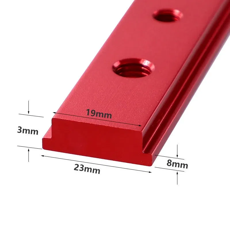 Color: Green, Number of Pieces: 19pcs, Ships From: CHINA - Table Saw Miter Bar Slider Gauge Rod T Slot Miter Track M6/M8T Screw Fixture Slot Aluminum Alloy for DIY Woodworking Router