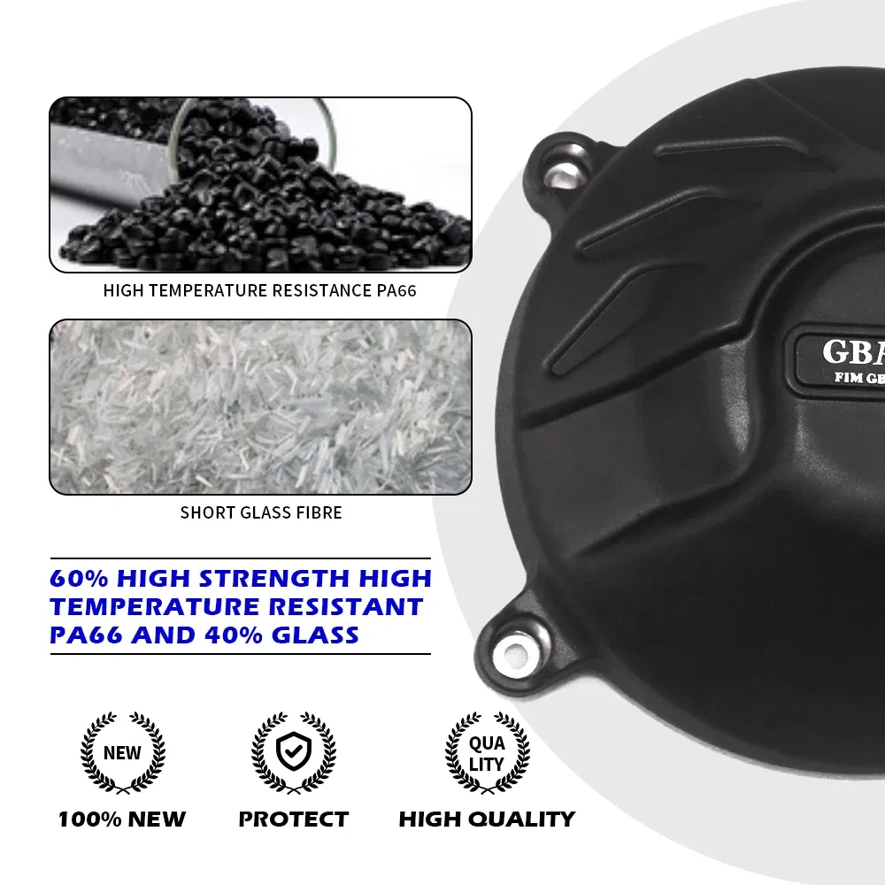 Color: Black - Motorcycles Engine cover Protection case for case GB Racing For YAMAHA MT09 FZ09 Tracer 900/900GT XSR900 GBRacing Engine Covers