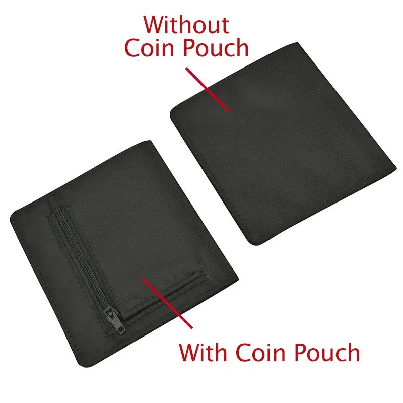 Color: black - 2023 Minimalist Slim Nylon Wallet For Men Women Slimline Ultra Thin Mini Small Male Female Zipper Coin Purse Compact Money Bag