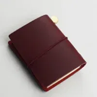 Color: Navy Blue - 1pc Leather Pocket Notebook 60 Blank Inner Pages Note Book for Sketching, Quoting, Notes & Journals