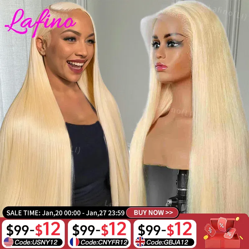 Hair Color: #14, Stretched Length: 32inches, Density: 180%, Ships From: CHINA - Blonde 613 Hd Lace Frontal Wig 13x6 13x4 Transparent Hd Lace Front Wig 30 Inch Brazilian Bone Straight Colored Human Hair Wigs