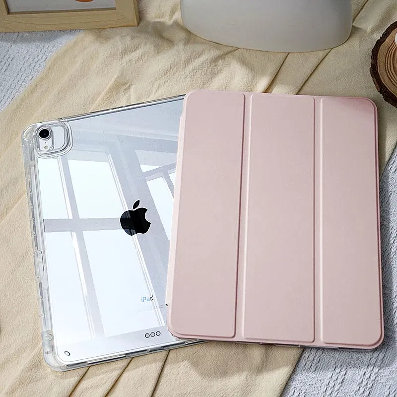 Color: Pink, Size: Thirteen - For 2025 iPad Air 11 Case iPad 10th Generation  11th A16  9th  Cover Gen  iPad Pro11 4 5 10.9in 12.9 M2 M3 M4 Pencil Holder Case