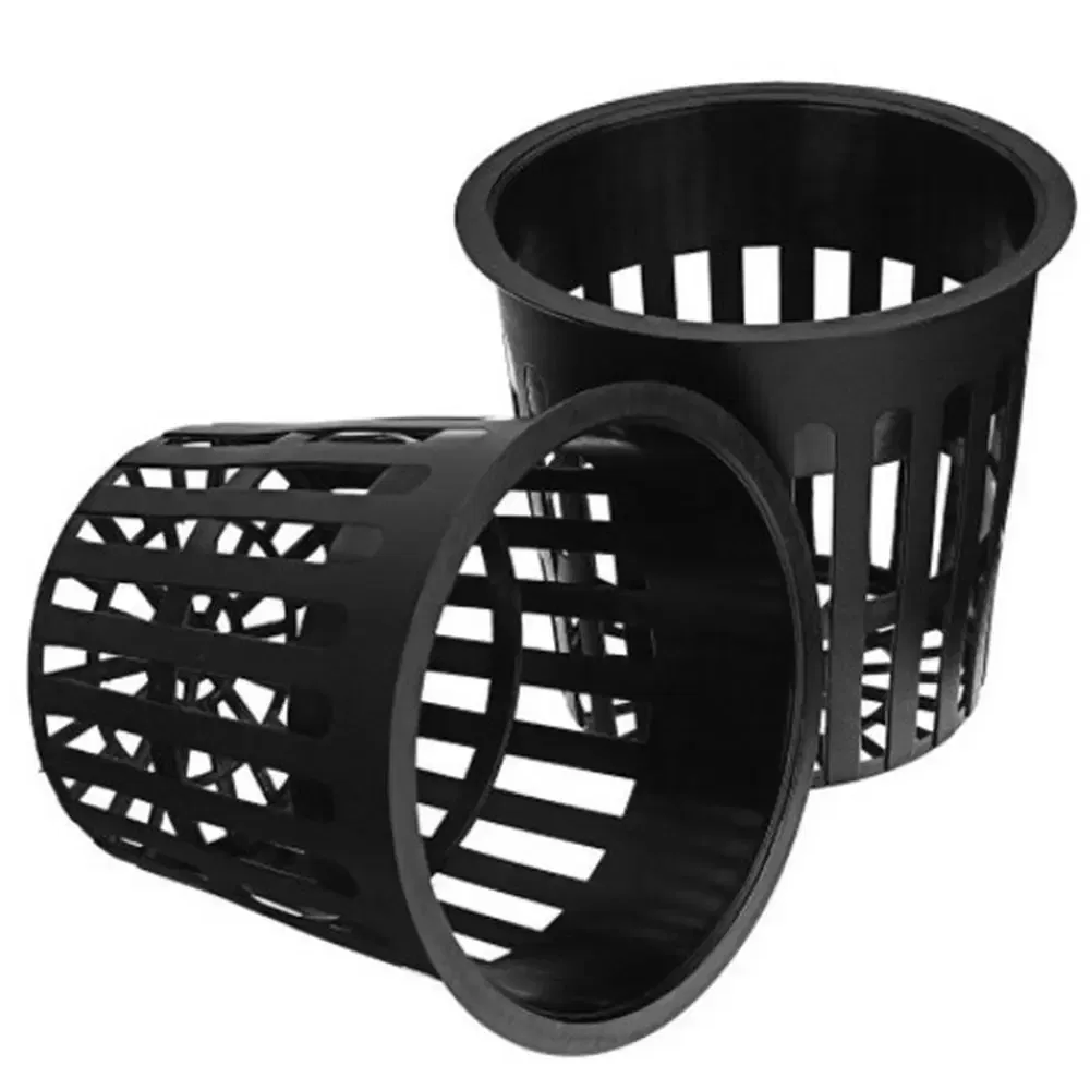 Color: Yellow - Heavy Duty Hydroponic Mesh Pot Net Cup Basket Hydroponic Aeroponic Vegetable Plant Soilless Cultivation Basket 108*98mm