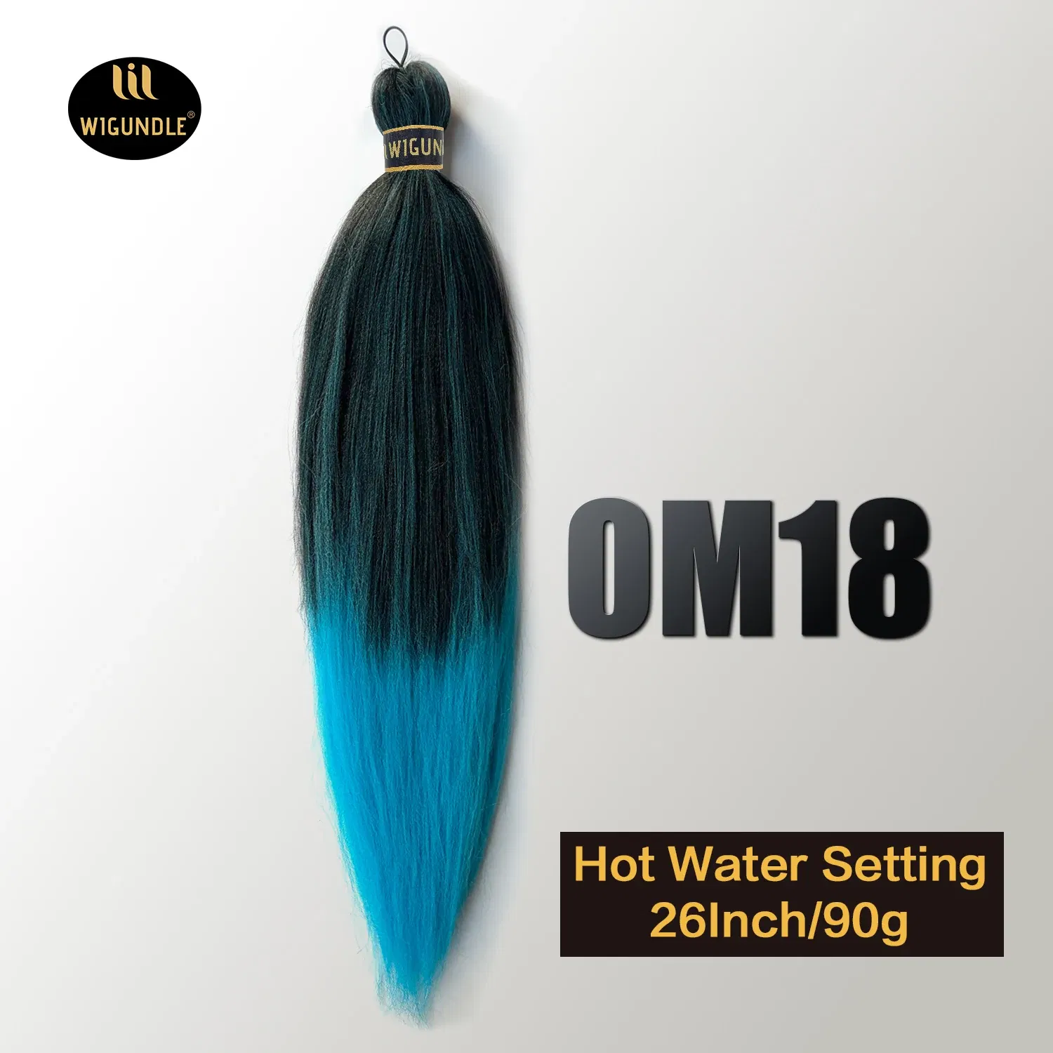 Color: #4, Stretched Length: 26inches, Bulk Buy: 1Pcs/Lot - Kanekalon 26inch Hot Water Set Pre Stretched Jumbo Braiding Hair Box Twist Braids Synthetic Hair Extensions For Women Soft Yaki