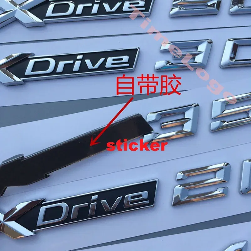 Color: army green, Style: Style35 - 1PC XDrive 18d 20d 28d 30d 35d 40d 48d 50d for X1 X3 X4 X5 X6 X7 Car Fender Emblem Badge Trunk Sticker