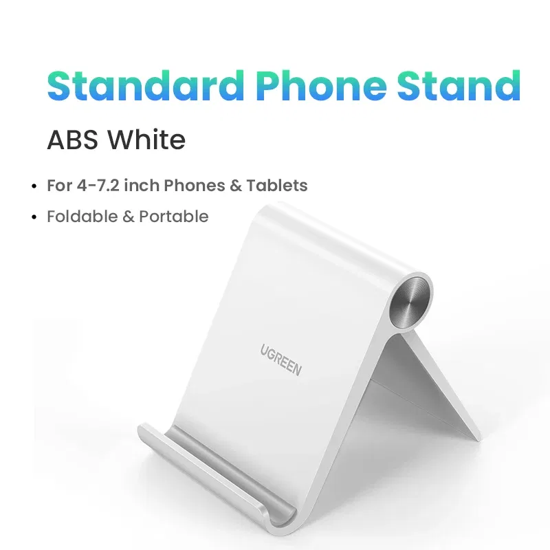 Color: GRAY, Ships From: CHINA - UGREEN Phone Stand Holder Desk Cell Phone Dock Stand for iPhone 16 15 14 Pro Max Adjustable Foldable Mobile Phone Holder Stand
