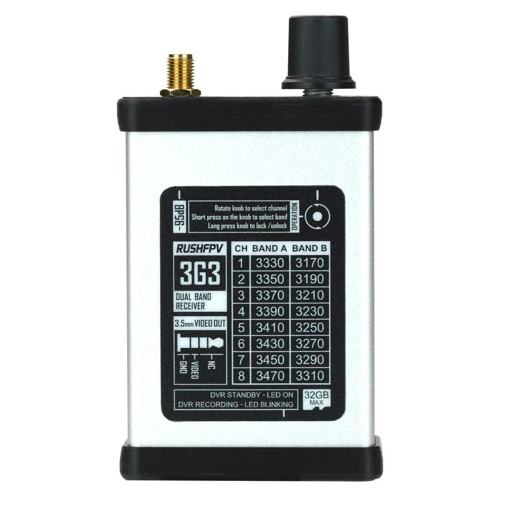 Color: Burgundy - RushFPV 3.3G 2W VTX 8CH 2000MW Audio Video FPV Transmitter Receiver Module 7-30V for RC Remote Multi-Rotor DIY Parts