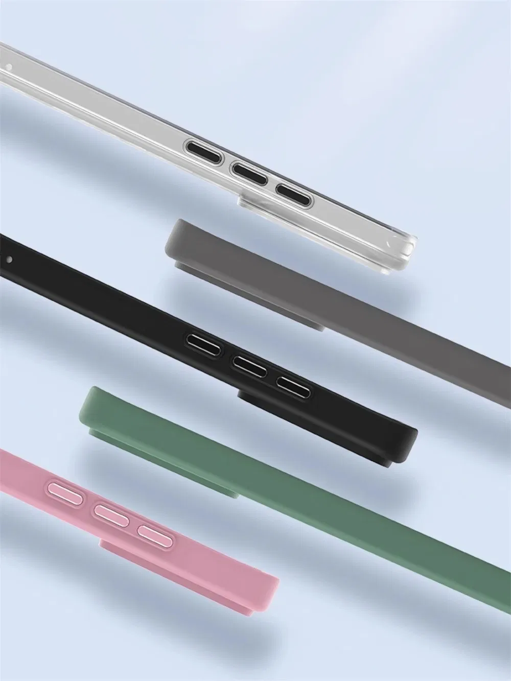 Color: Blue, Material: Canvas - Luxury HD Transparent Shockproof Bumper Case For Xiaomi Mi 14 Pro Ultra For Magsafe Magnetic Wireless Charge Back Cover Shell