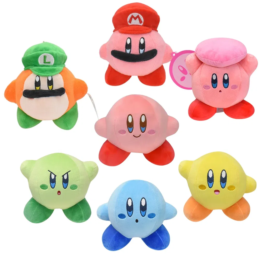 Color: Orange - Kirby King Dedede Waddle Dee Meta Knight Elfilin Plush Toy Kawaii Cartoon Peluche Doll for Kids Birthday Christmas Gift