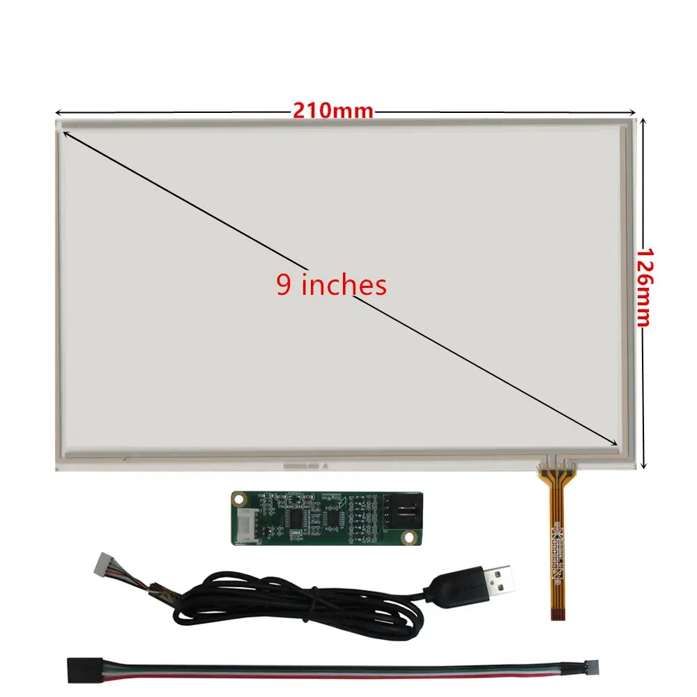 Color: Brown - 3.5/4.3/5/6.2/7/8/9/10.1 Inch Raspberry Pi Industrial Equipment PC Car Resistance Digitizer Touch Screen Panel USB Driver Board