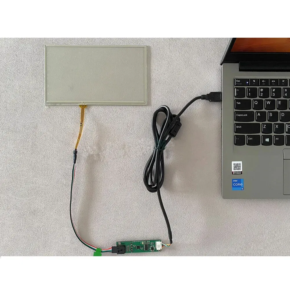 Color: Brown - 3.5/4.3/5/6.2/7/8/9/10.1 Inch Raspberry Pi Industrial Equipment PC Car Resistance Digitizer Touch Screen Panel USB Driver Board