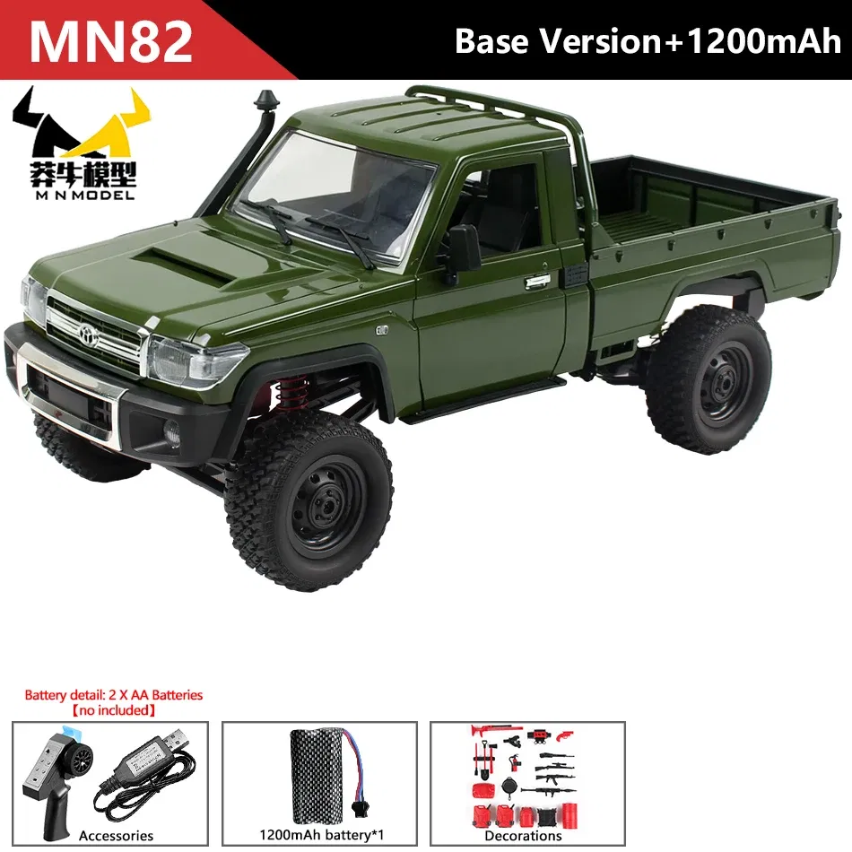Color: camel - MN MODEL 1/12 4x4 2.4G Remote Control Climbing Car Professional LC79 Truck Off-road Vehicle Rock Crawler All Terrain Pickup Toy