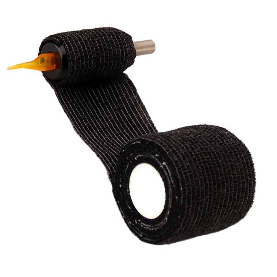 Color: light green - 1pc Disposable Self-adhesive Flex Elastic Bandage Tape For Tattoo Handle Grip Tube Wrap Elbow Sport Stick Accessories 5*450cm