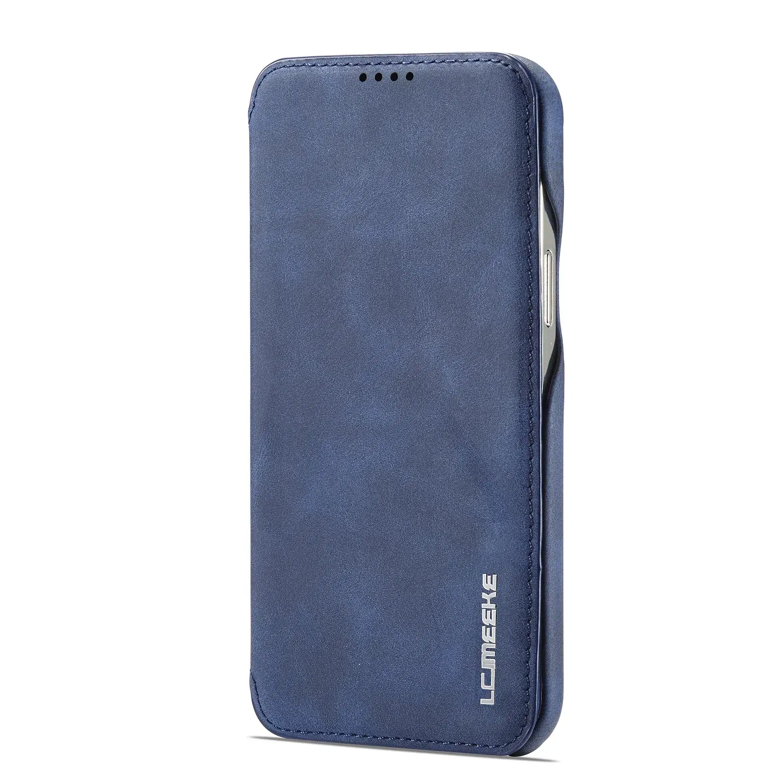 Color: Blue, Compatibility by Model: iPhone 12 - Leather Flip Wallet Phone Cover for IPhone 17E 14 15 16 Pro Max 13 12 Mini 11 XS X XR 8 7 Plus SE 2022 Slim Card Slots Book Bag