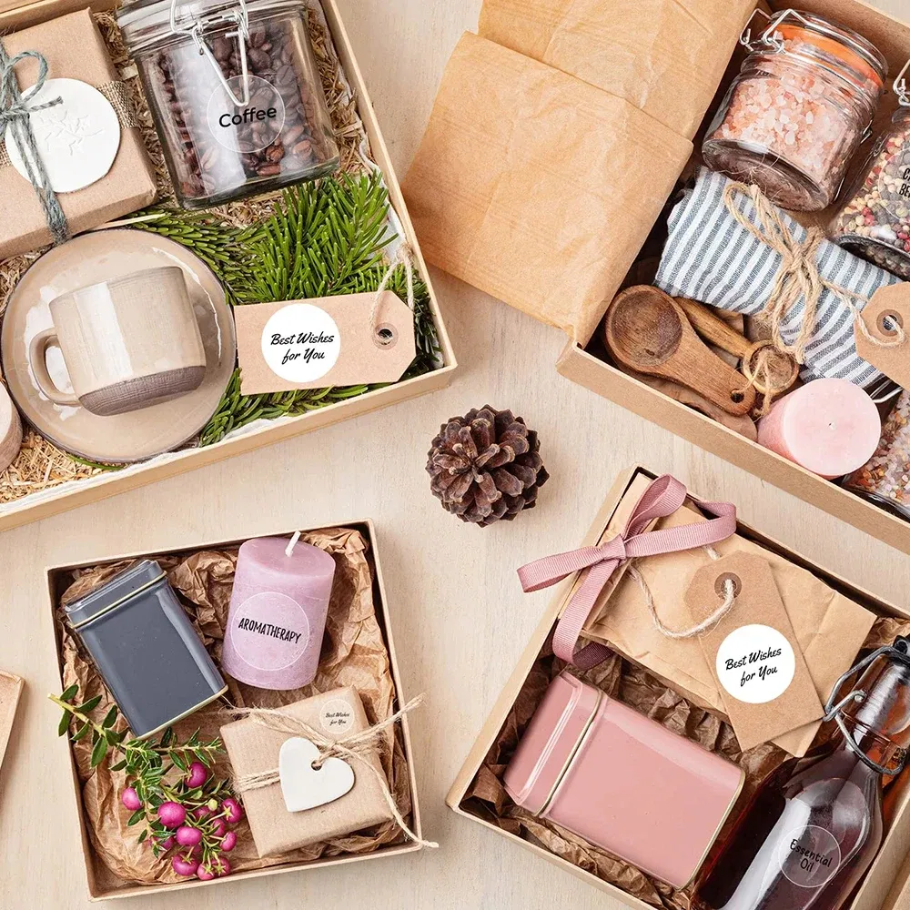 color: Yellow - Niimbot Round Color Label Sticker Self-adhesive Waterproof Thermal Sticker Label for B1/B21/B3S Label NIIMBOT