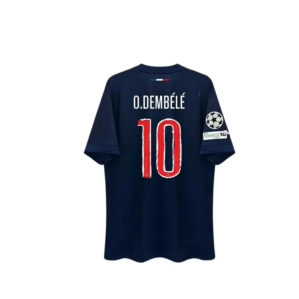 Color: black, Size: XS?€old?‰ - Paris Saint Germain Champion Men's 3D Printed Sports Fast Drying Breathable T-shirt Football T-shirt Family Children's T-shirt