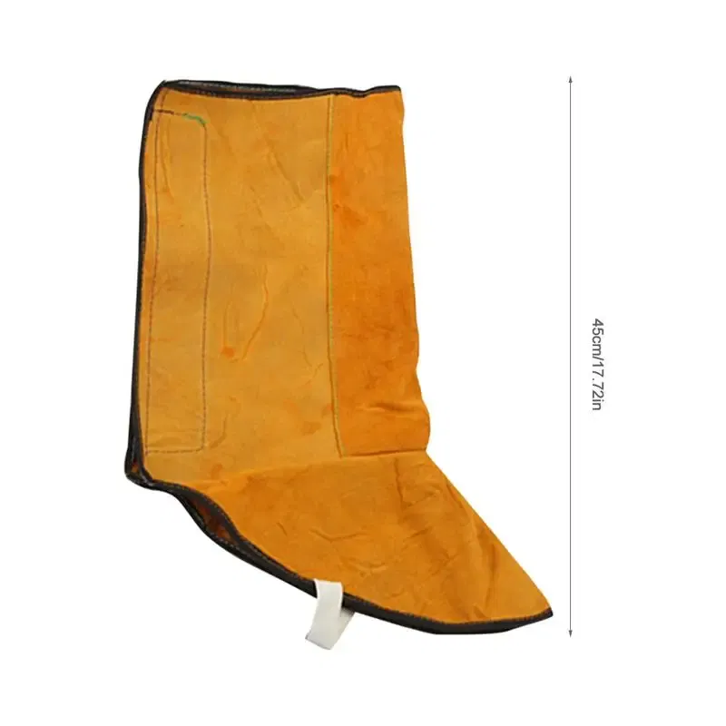 Ships From: United States - Leather Flame Retardant Welding Spats Safety Boot Flame Heat Abrasion Flame Resistant Foot Safety Protection Work Welder Tools