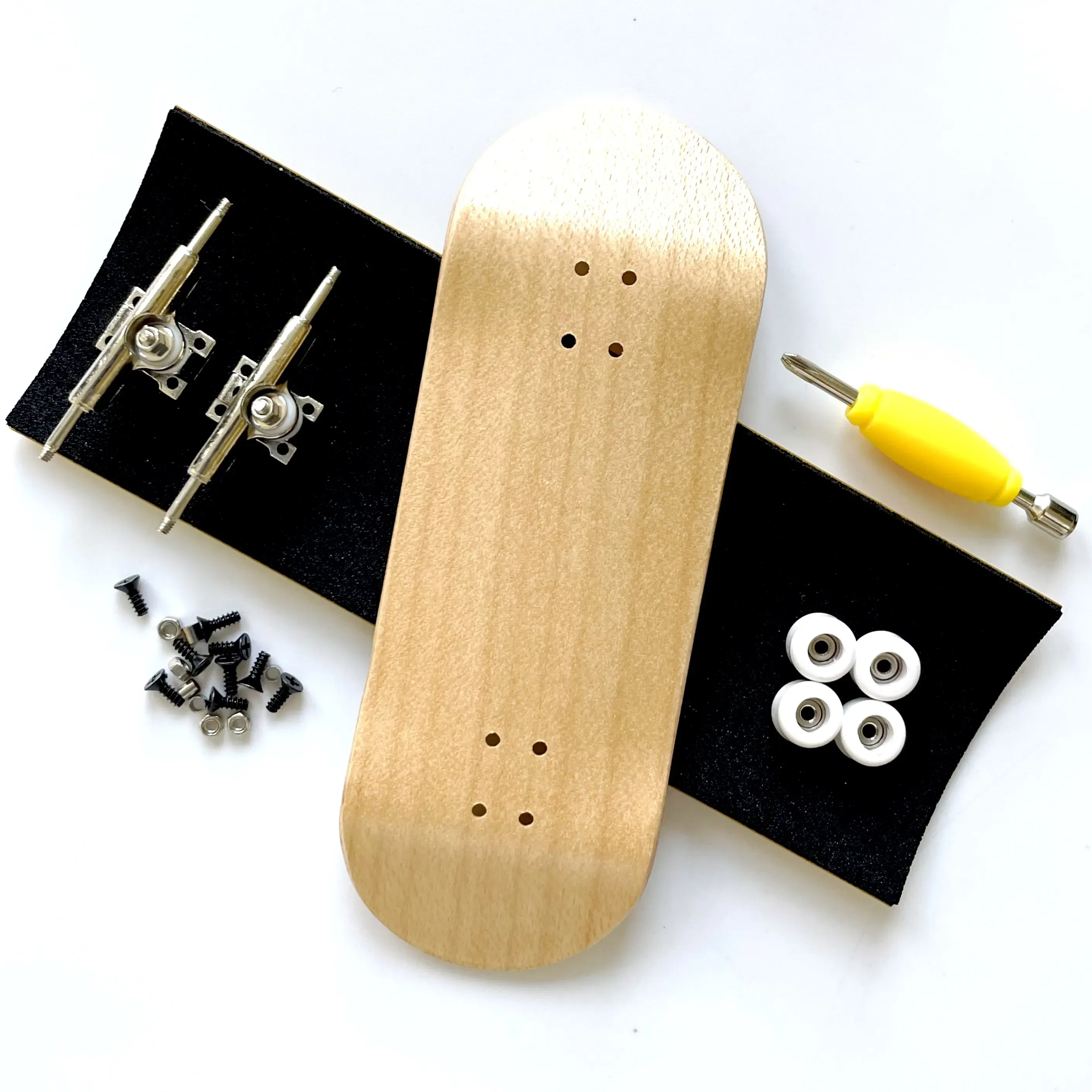 Color: Multicolor - 34mm Fingerboard Set with Double Axle Trucks Bearing Wheels