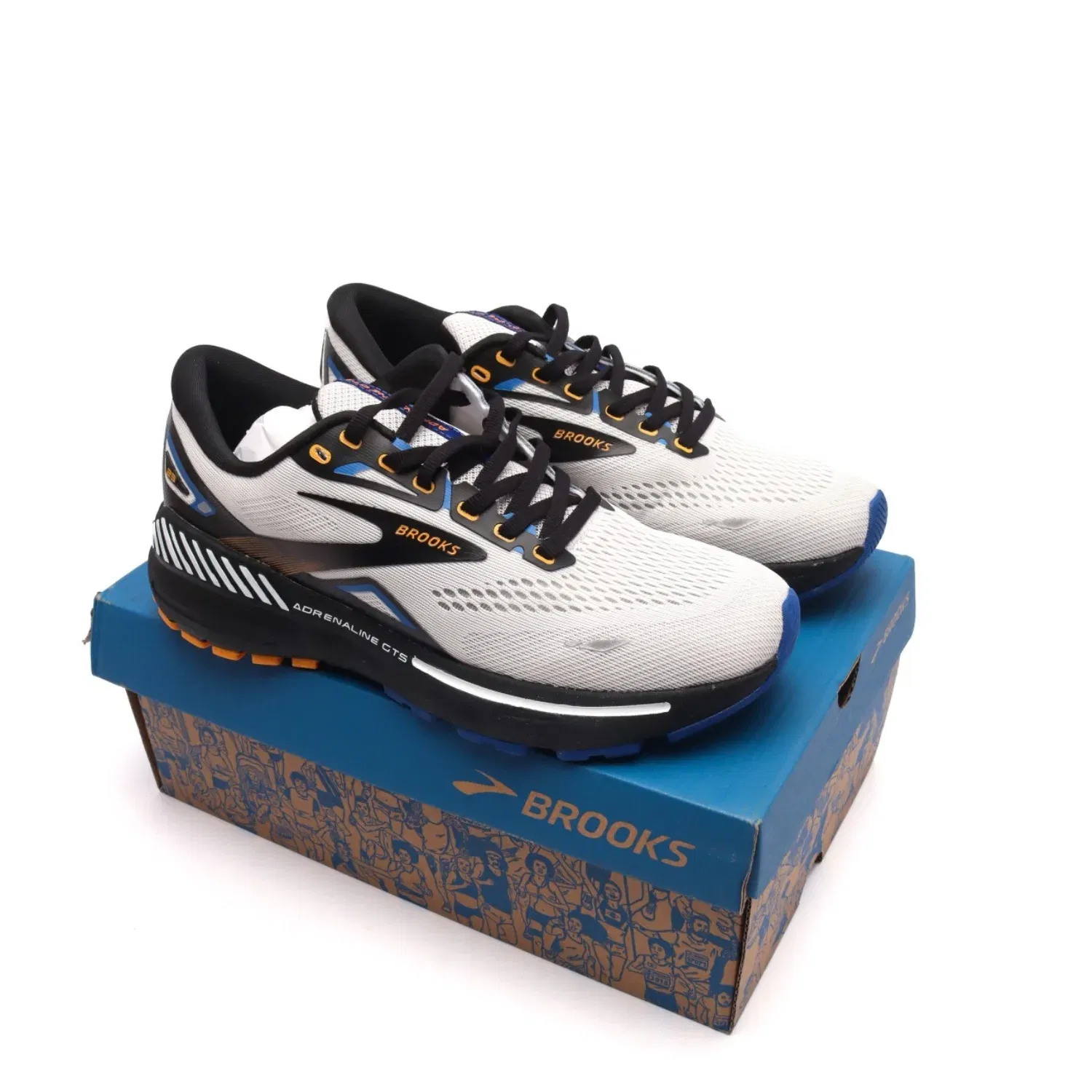 Color: Silver, Shoe Size: 41 - Brooks Men?™s Adrenaline GTS 23 Supportive Running Shoe