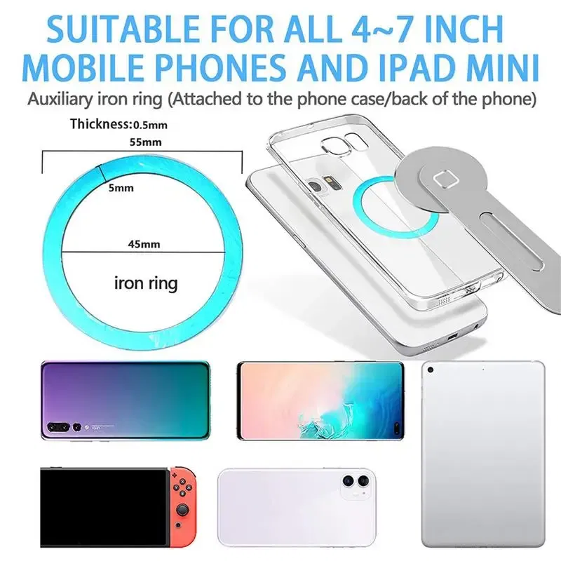 Color: Black, Ships From: CHINA - Laptop Phone Holder Magnetic Mobile Phone Stands Foldable Computer Expansion Bracket Slim Portable Monitor Side Mount For Office