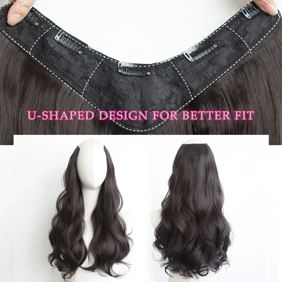 Color: T4/27/30 - AOSI Part Synthetic Clip In Hair Extension Long Thick Curly Natural Blonde Flase Hair Hairpieces For Women Heat Resistant