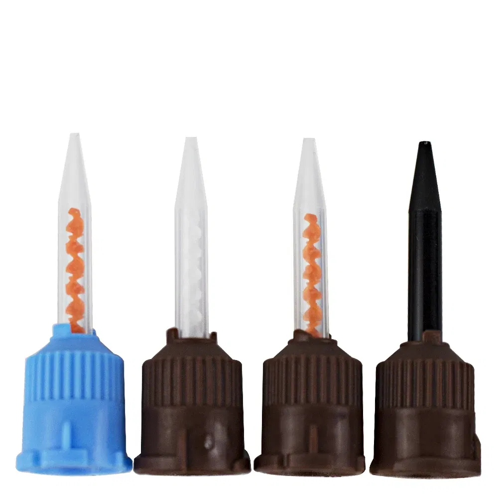 Color: WHITE, Ships From: CN - 50 pieces/batch of dental mixed head printing materials, laboratory denture color tubes, disposable silicone rubber injection