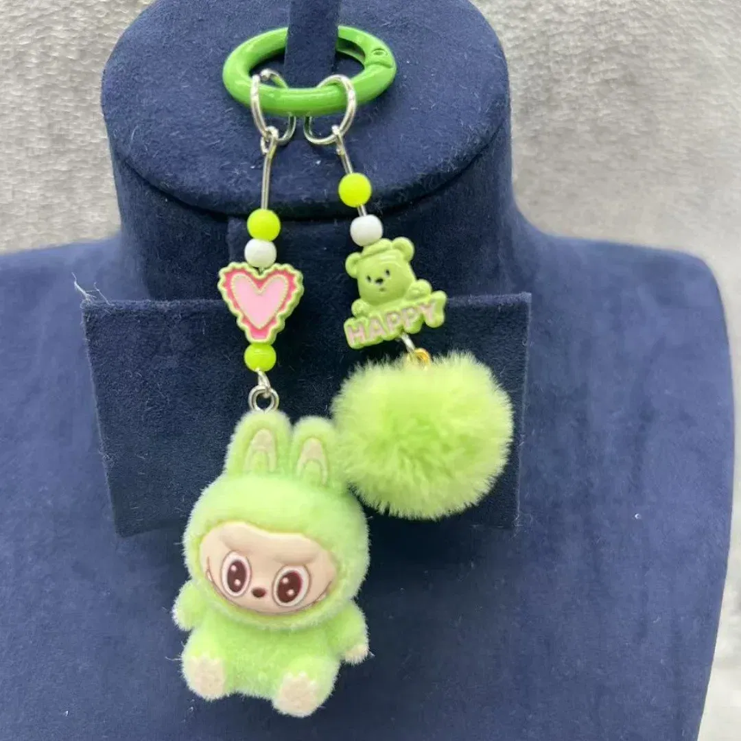 Color: Yellow, Ships From: CHINA - Mini cloth keychain kawaii three-dimensional cartoon creative car phone pendant bag hanging children's day gift