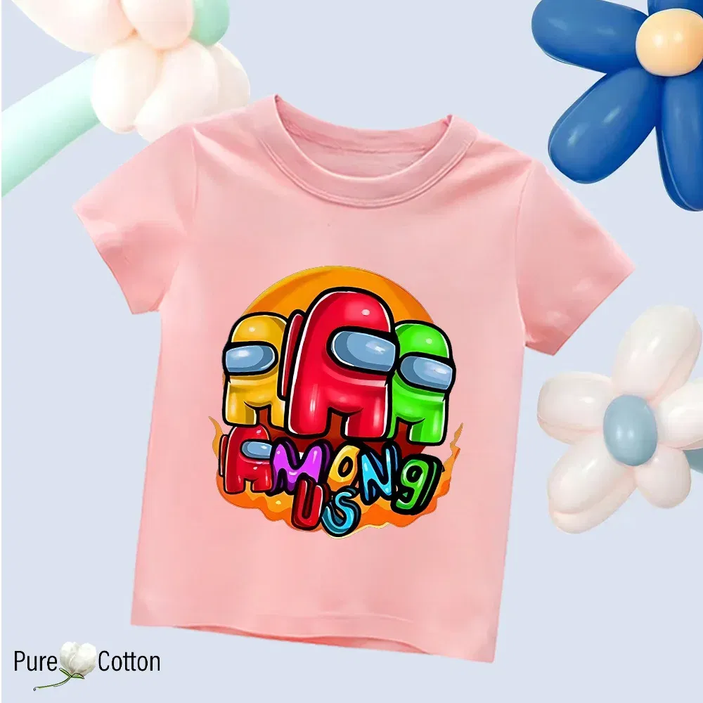 Color: Red, Kid Size: 2T - Summer trend wear with many anime patterns sunscreen printing close to the skin cool 4-12 years old children delicate line unifo