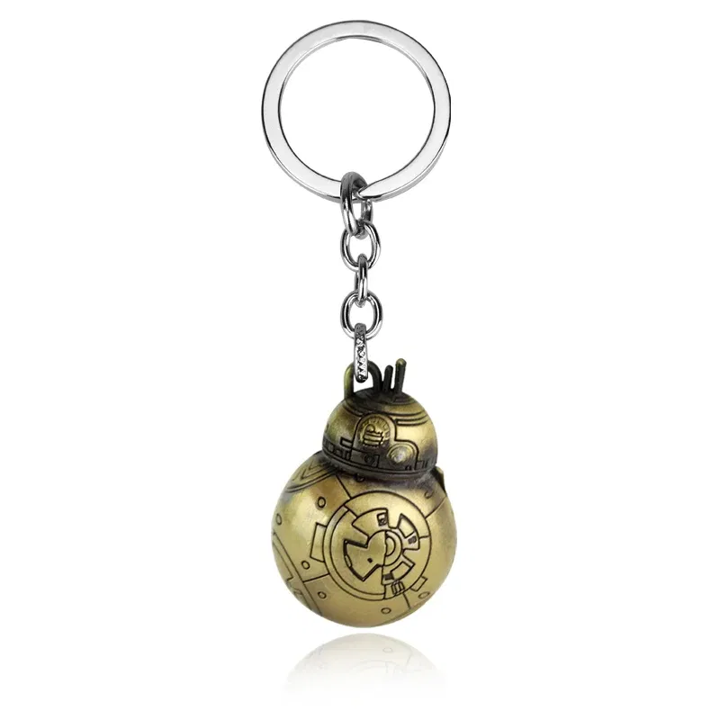 Color: Blue, Ships From: CHINA - Disney Star Wars Keychain Key Ring Spaceship Darth Vader Robot BB 8 Metal Pendant Cool Movie Jewelry For Men Car Key Chain