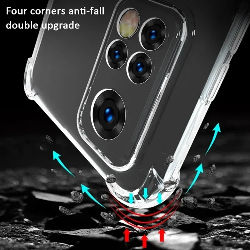 Color: WHITE - Soft Silicone Clear Phone Case For Samsung A25 A15 5G S24 Ultra S23 Plus A14 A24 A34 A32 A42 A52 A52S A05 A55 Back Cover