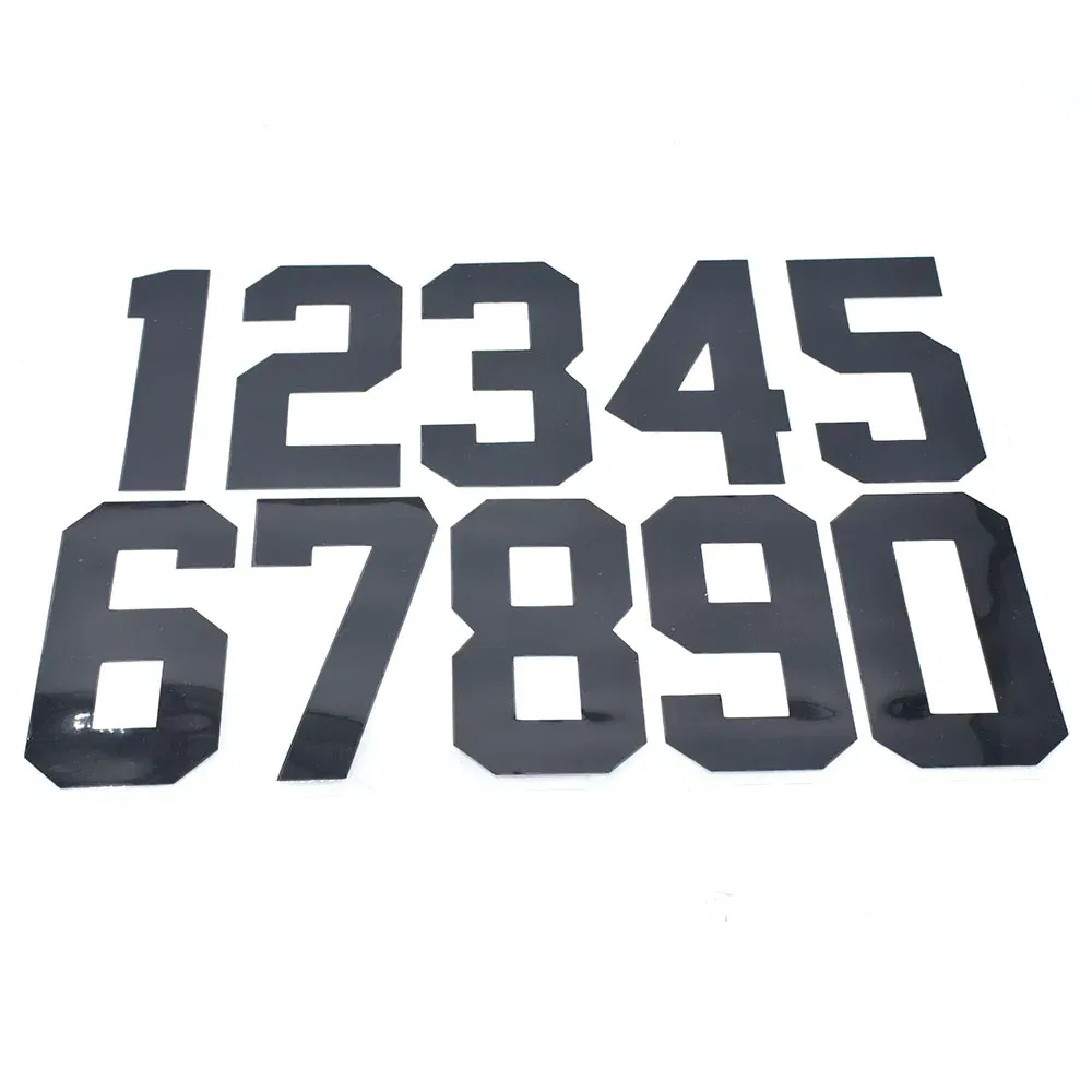 Color: Red - Number Stickers Graphics Decals Emblems Fit For CRF 50 70 110 125 250cc Kayo BSE Dirt Pit Bike Plastic Cover Number Plate Of