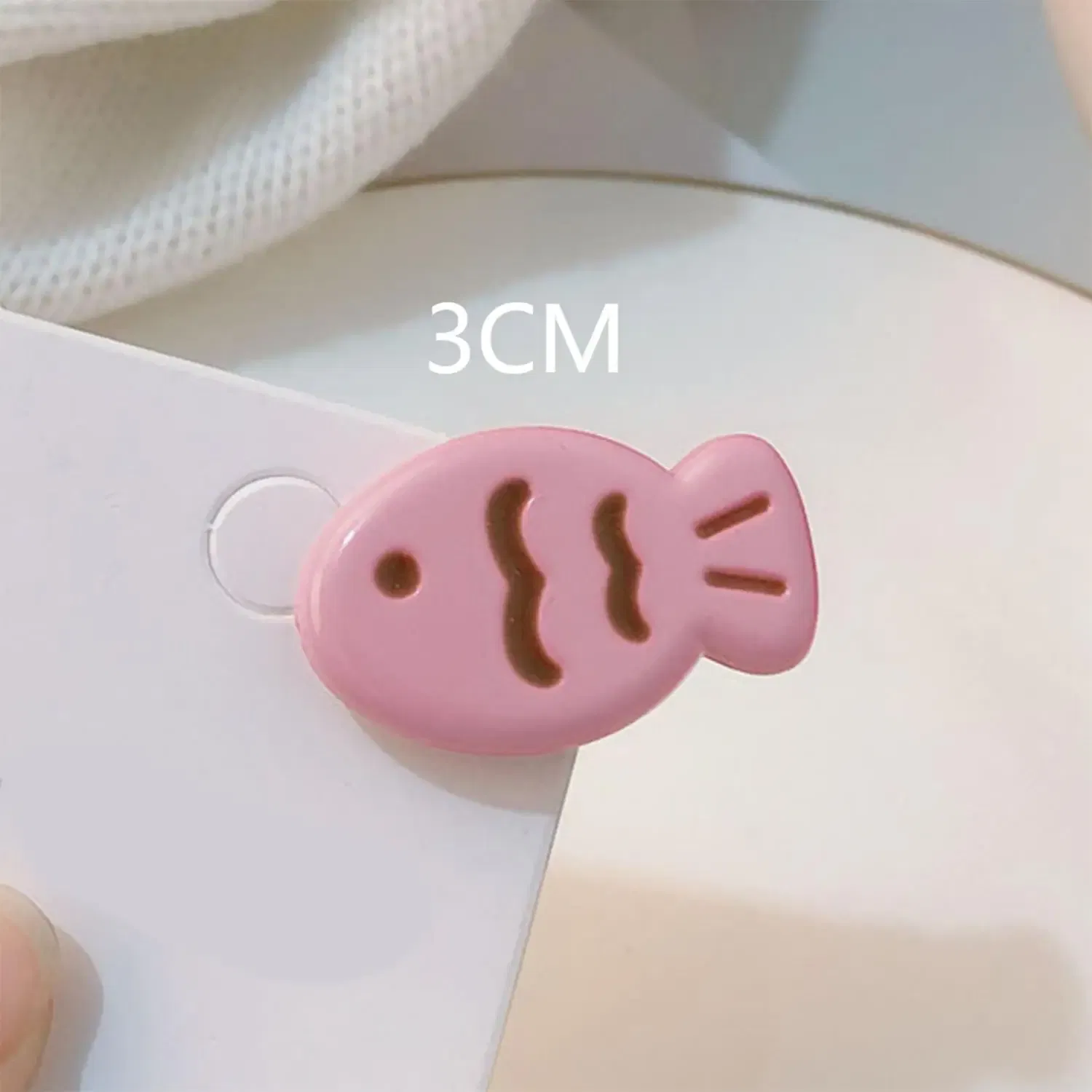 Color: light brown - Simple Milk Tea Color Fishbone Hairpin Girl Cute Bangs Barrettes Sweet Side Hairgrips Temperament Duckbill Clip Hair Accessories
