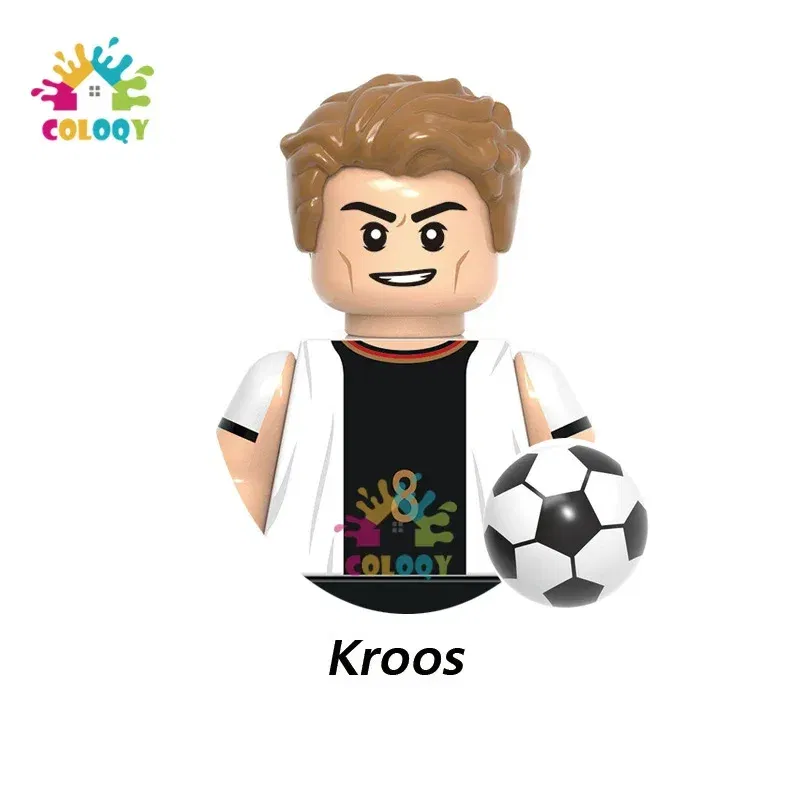 Color: Red, Ships From: CHINA - Kids Toys Football Stars Building Blocks Sport Player Bailey Messi Ronaldo Mini Action Figures Toys For Kids Christmas Gifts